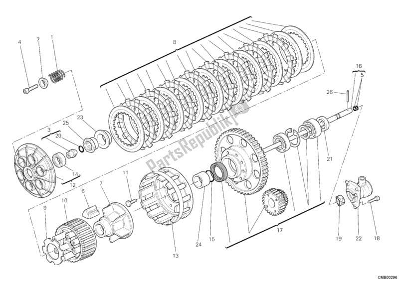 Todas las partes para Embrague de Ducati Monster 1100 ABS 2010